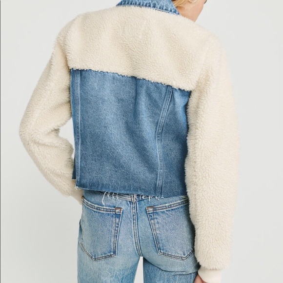 Abercrombie sherpa jean jacket - Picture 3 of 8